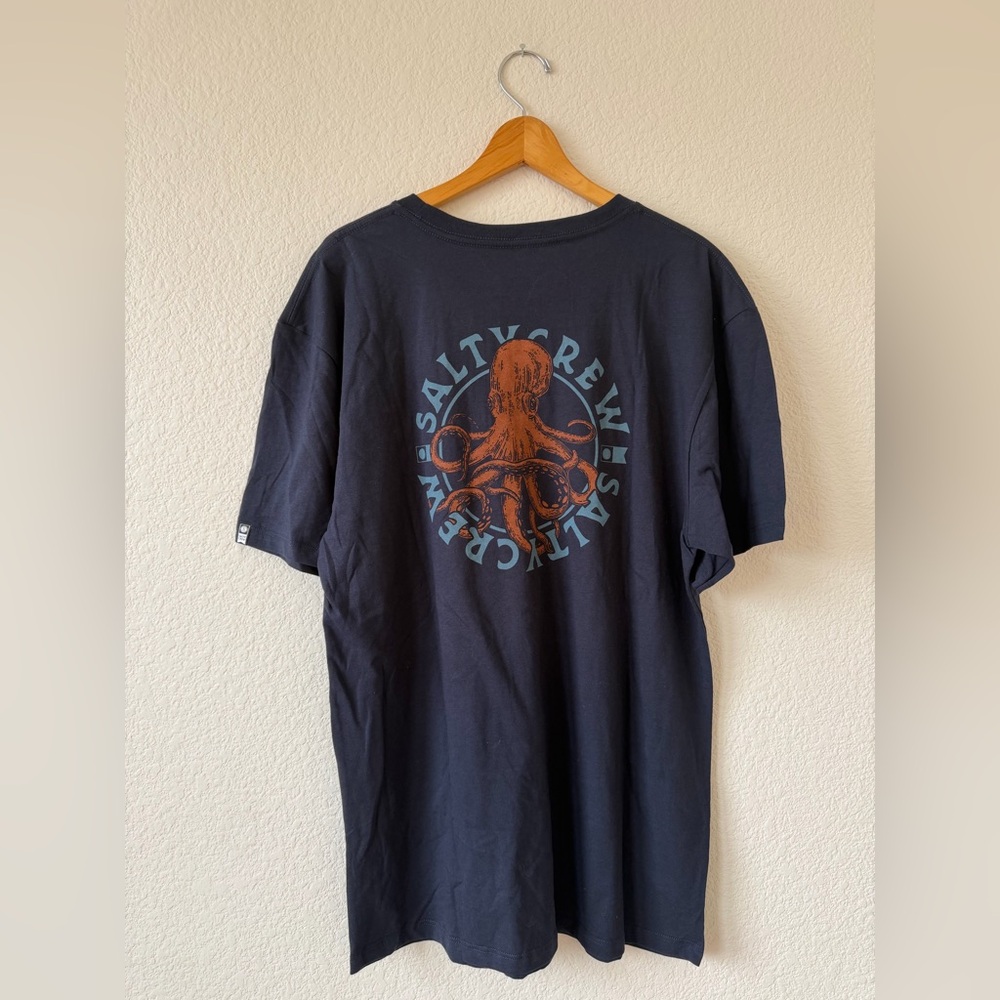 Salty Crew Tentacles Tee Men’s Navy Blue Size Large NWT